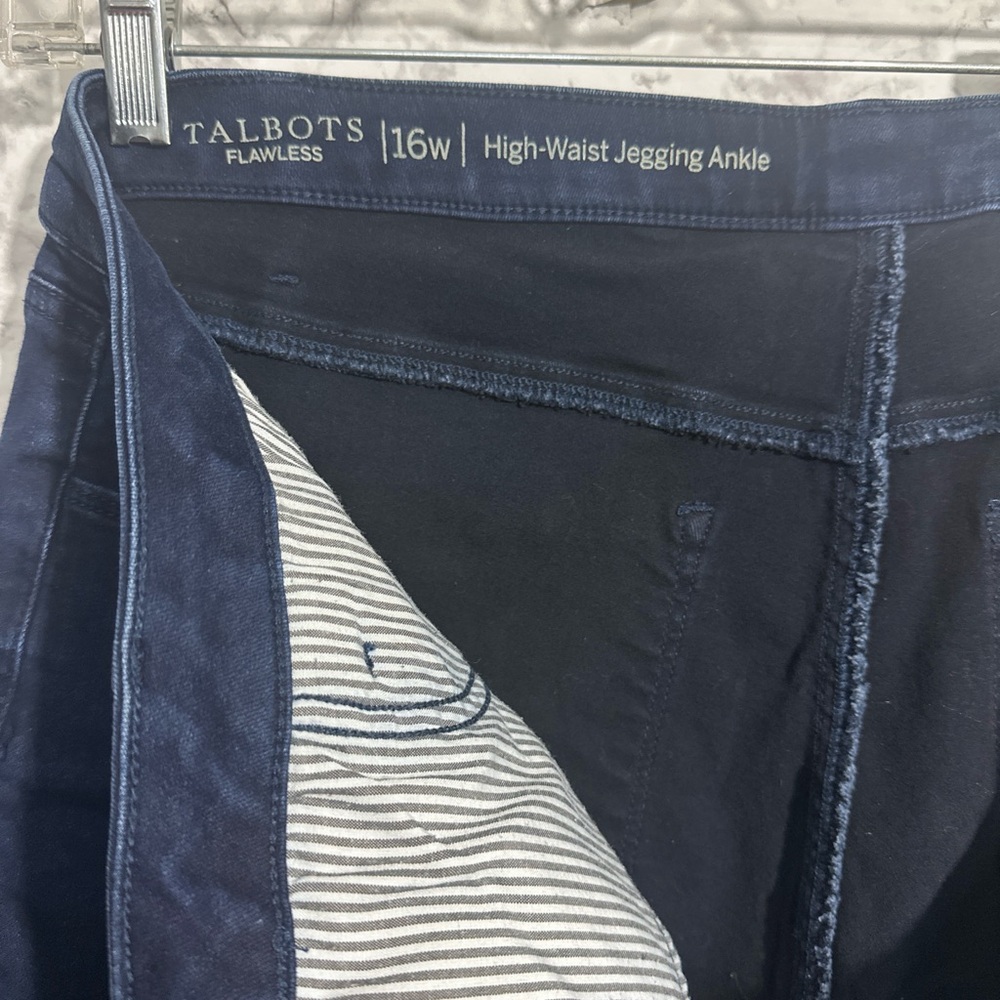 Talbots High-Waist Jegging Ankle in Indigo Blue